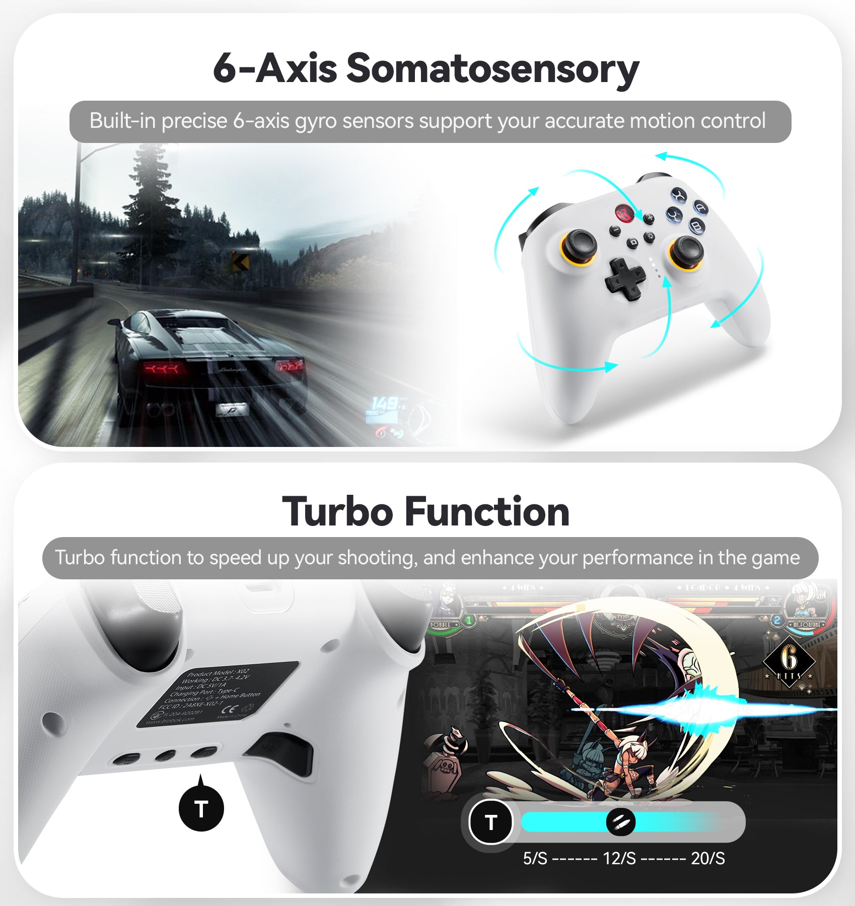 BINBOK EVO Game Controller-White