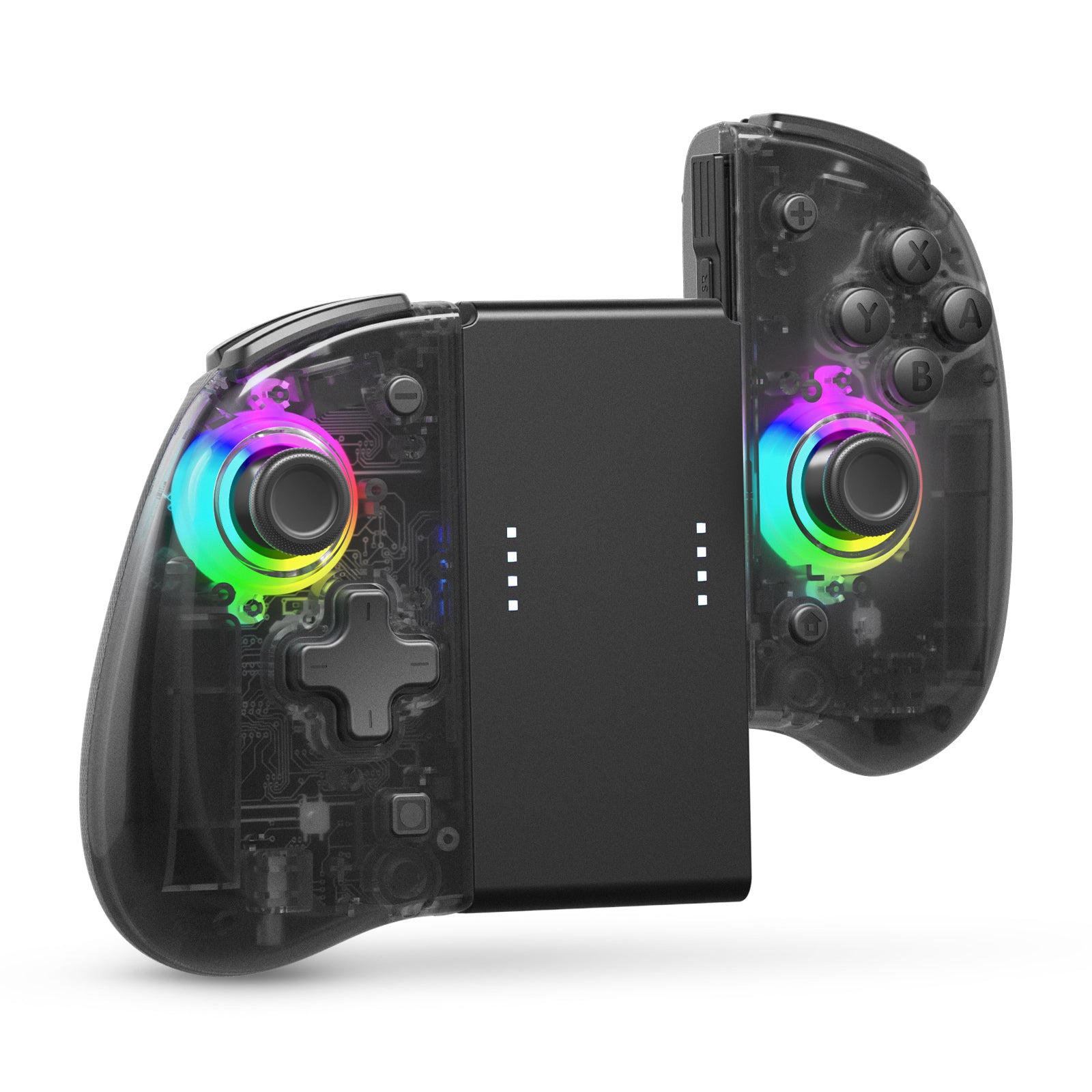 DOYOKY Classic RGB Joycon - Black Semi-transparent