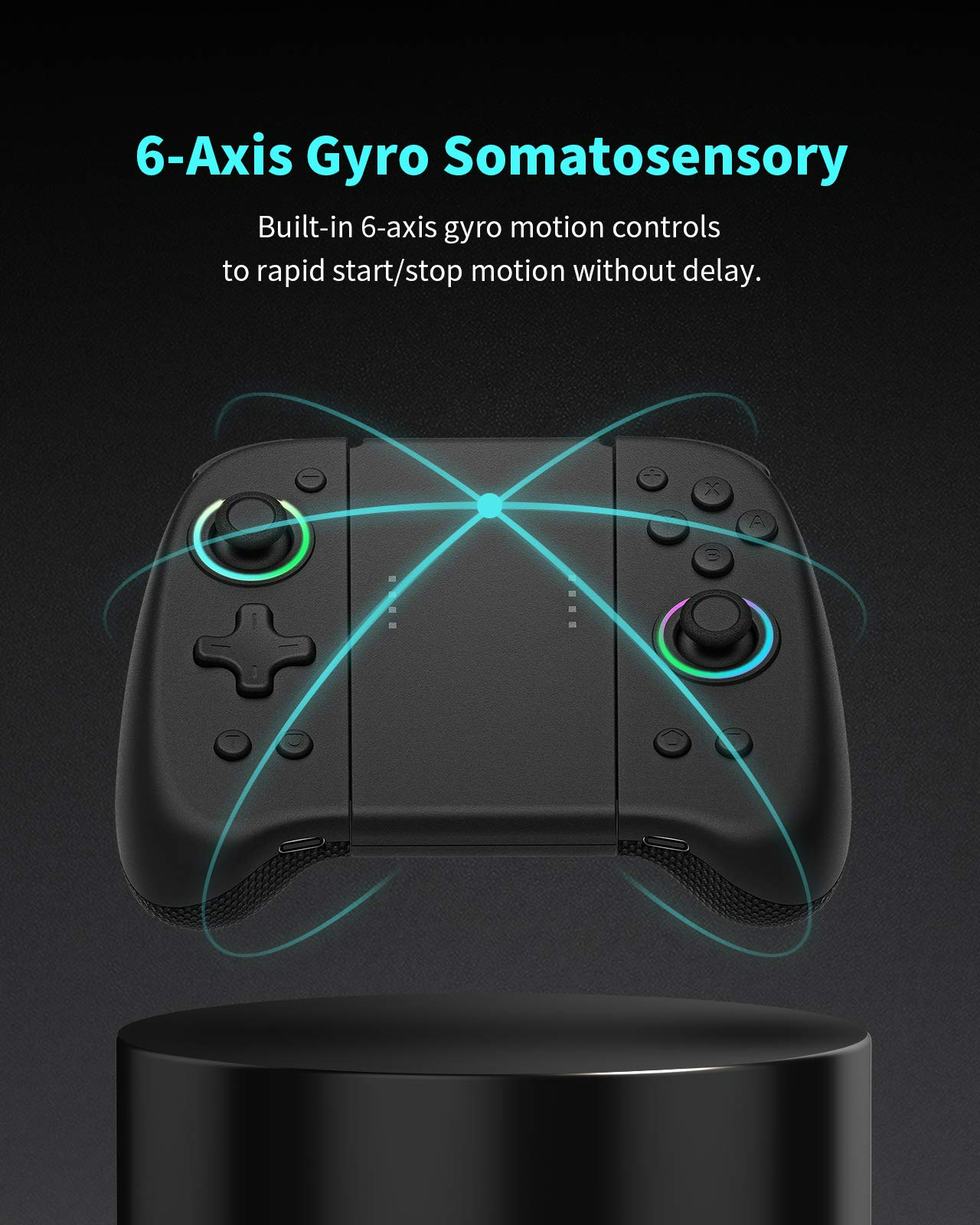 DOYOKY Classic RGB Joycon Slim Edition-Black