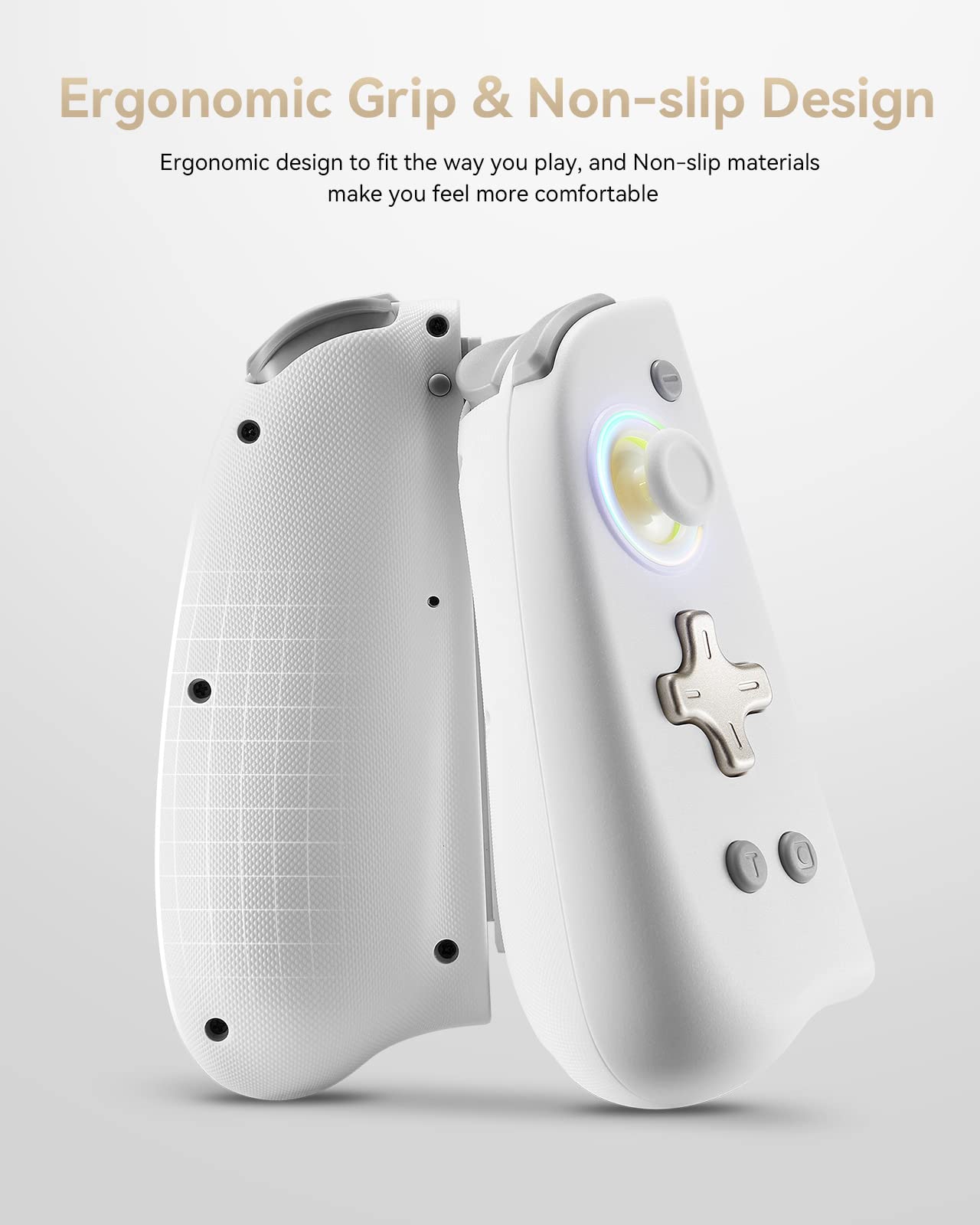 DOYOKY Classic RGB Joycon Slim Edition-White
