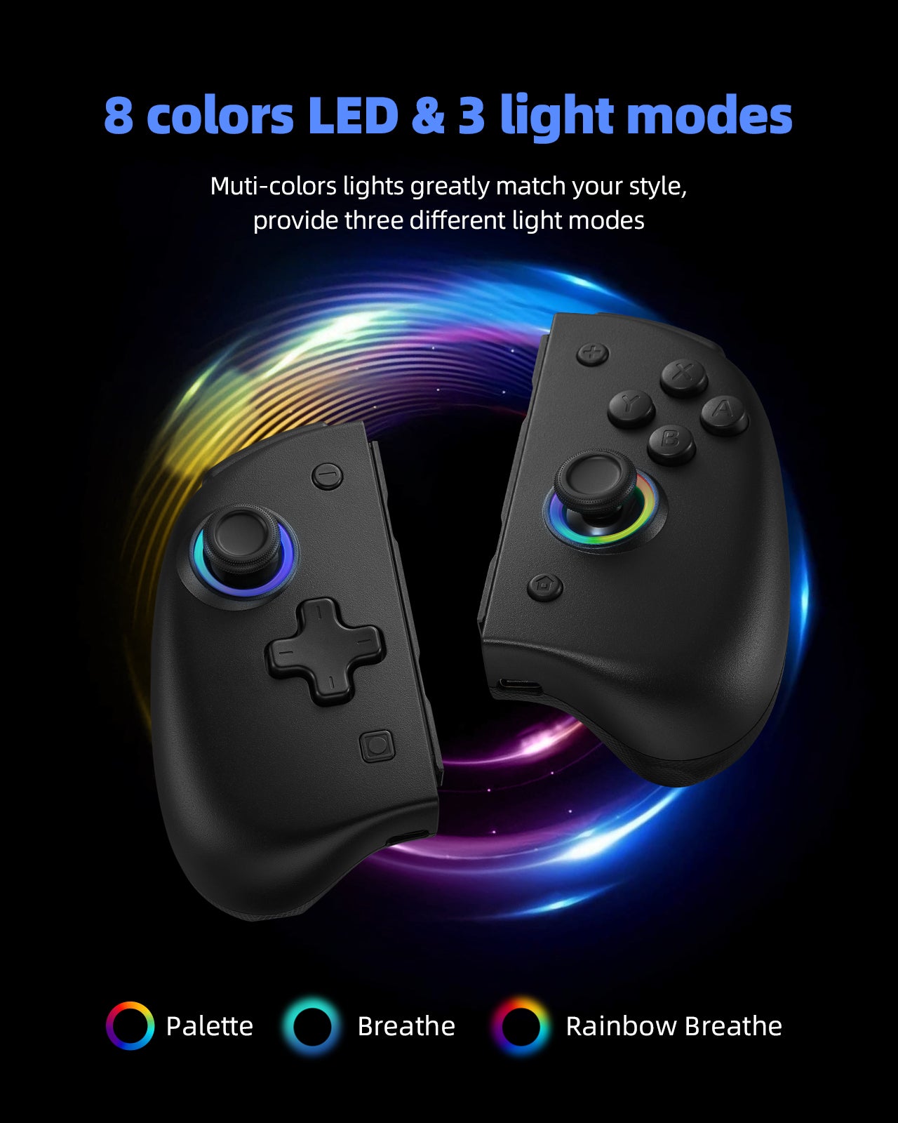 DOYOKY Classic RGB Joycon-Black