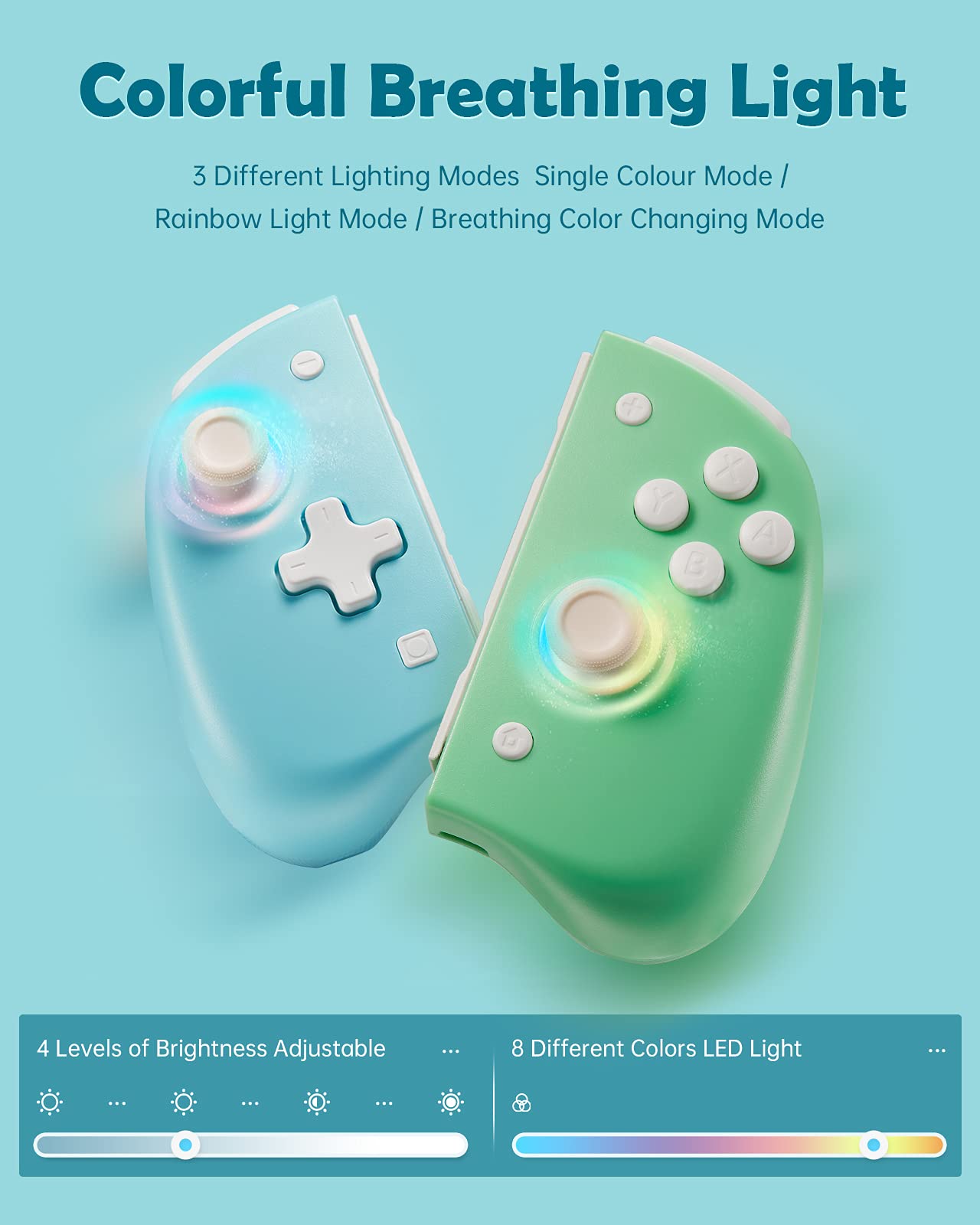 DOYOKY Classic RGB Joycon-Blue&Green